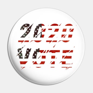 Vote 2020. USA Election. Patriotic Collection Pin