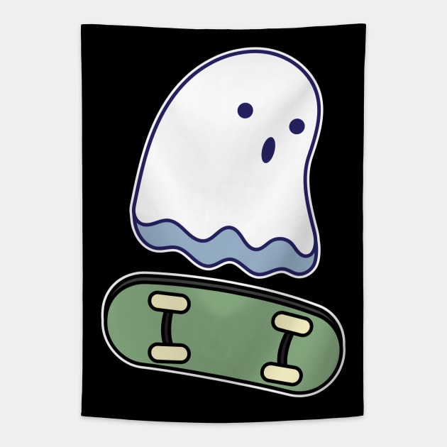 Backflip Ghost Tapestry by rudypagnel