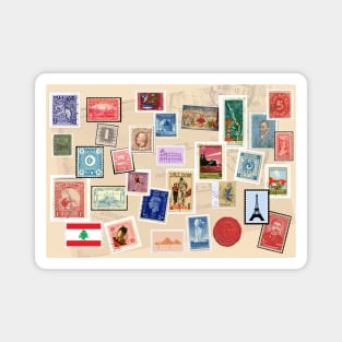 post stamps design Magnet