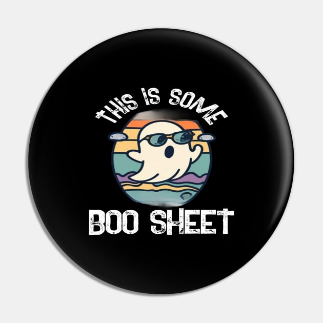 This Is Some Boo Sheet, Funny Dinosaure Halloween Party,Happy Halloween Day,Funny Spooky Vibes, Funny Pumpkin Gift Pin by Customo