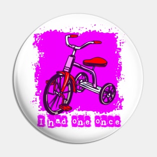 Child bike, girl tricycle, Pin