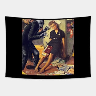 Dead Tired Salesgirl Tapestry