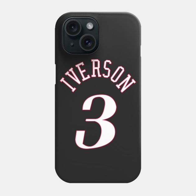 Allen Iverson Jersey Phone Case by rattraptees