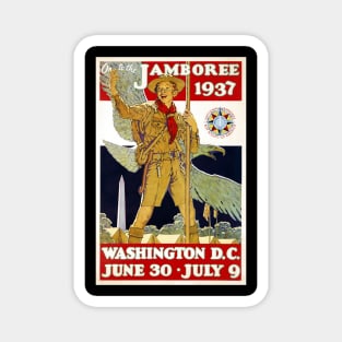 Boy Scout Jamboree 1937 Norman Rockwell Magnet