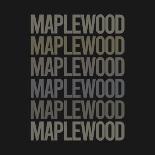 Gray Text Art Maplewood T-Shirt