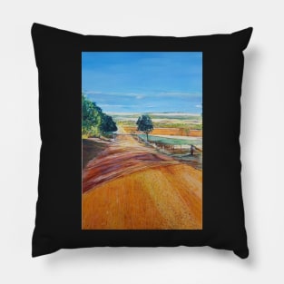 Rural track Pillow