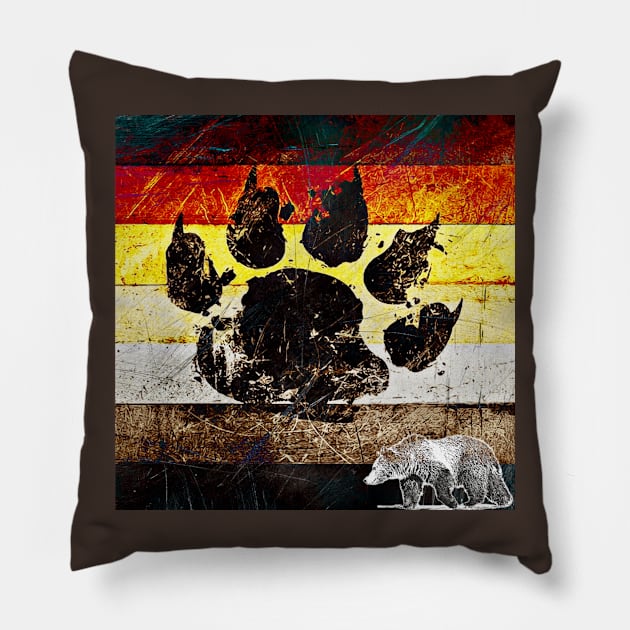 Bear Paw Pillow by JasonLloyd