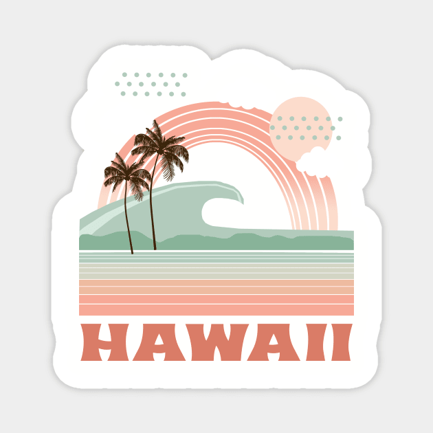 pastel hawaii Magnet by SeventyEightDesigns