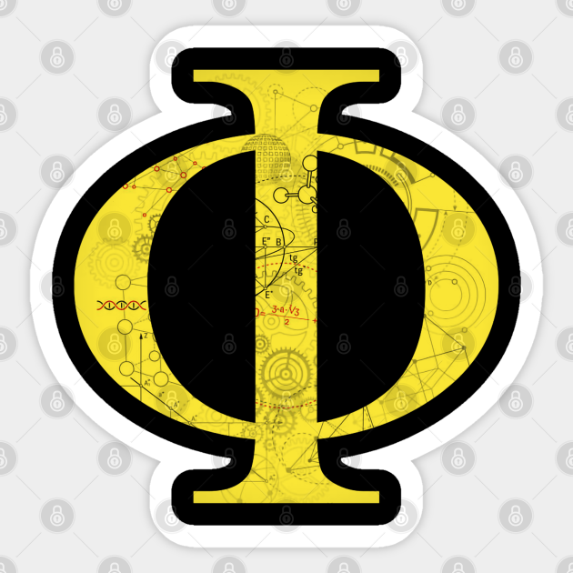 Phi Math Symbols Math Symbol Sticker TeePublic