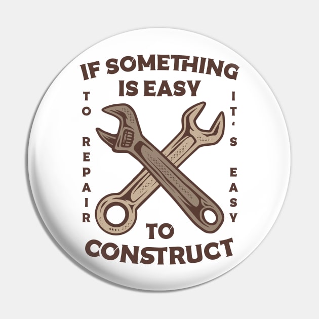 Something Construct Pin by Vintage Division