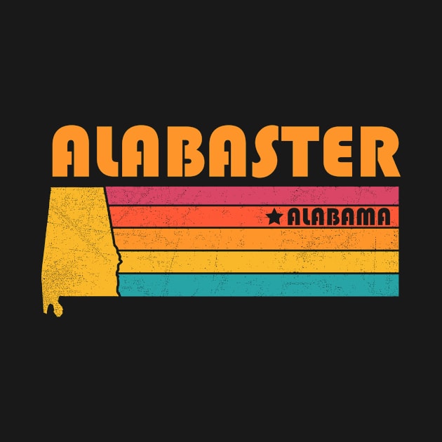 Alabaster Alabama Vintage Distressed Souvenir by NickDezArts