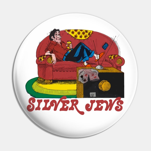 Silver Jews - Original Fan Artwork Pin by unknown_pleasures