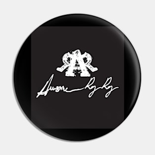 Logo w/autograoh B/W Pin