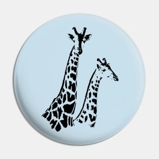 Giraffe Pair | African Wildlife Pin