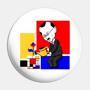 The Mondrian Flower Pin