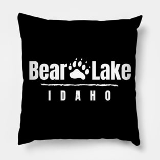 Bear Lake Idaho Bear Paw Pillow