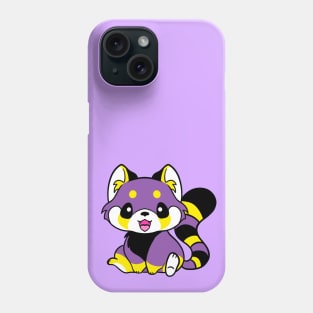 Nonbinary Pride Red Panda Phone Case