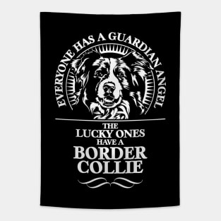 Border Collie Guardian Angel dog saying Tapestry