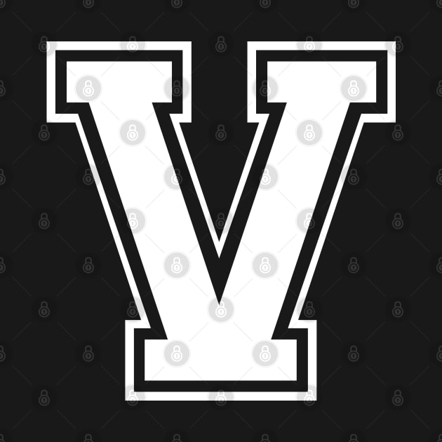 Initial Letter V - Varsity Style Design by Hotshots