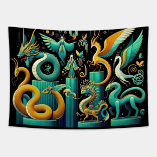 Fantastical Animals Tapestry