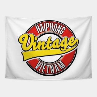 Haiphong vietnam retro logo Tapestry