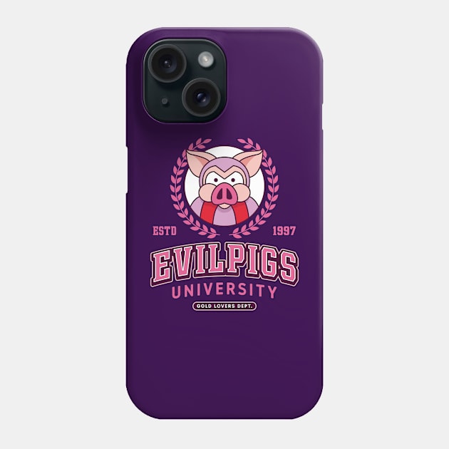 Evil Pigs University Phone Case by Lagelantee