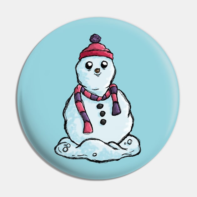 Snowman Pin by MandrakeCC