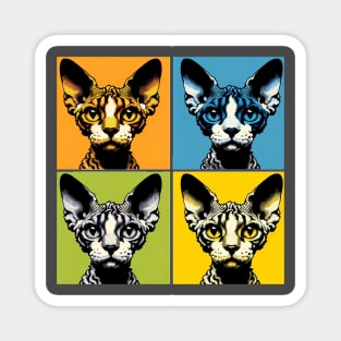 Devon Rex Pop Art - Cat Lovers Magnet