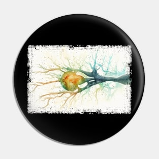 Abstract Human nerve cell Pin