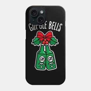 Gin-Gle bells jingle pun ugly Christmas funny gin drinking party Phone Case