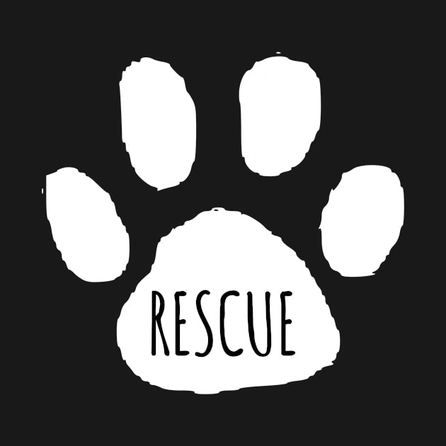 Rescue Dog dad mom woman gift funny cute canine owner by queensandkings