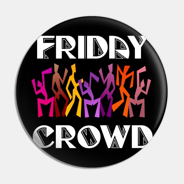 Friday crowd colorful dancing people Pin by All About Nerds