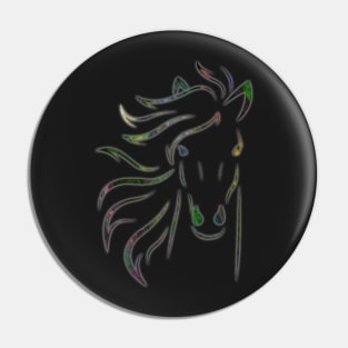 colorful horse Pin