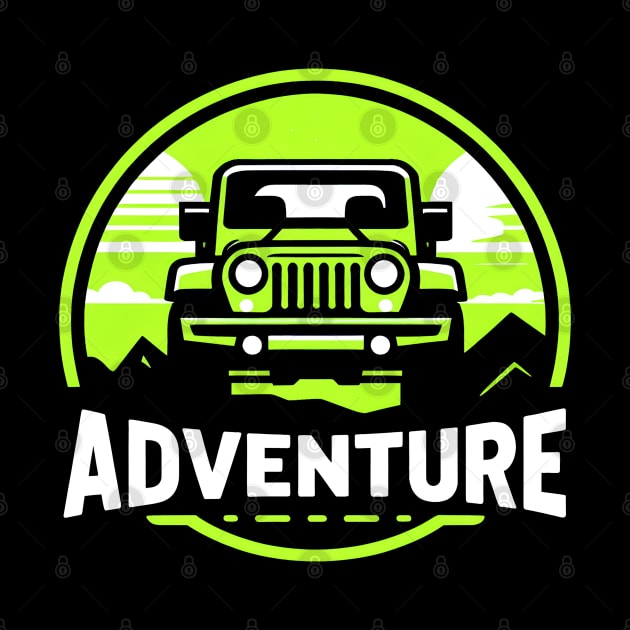 Jeep Wrangler Adventure Lime Green by Syntheous