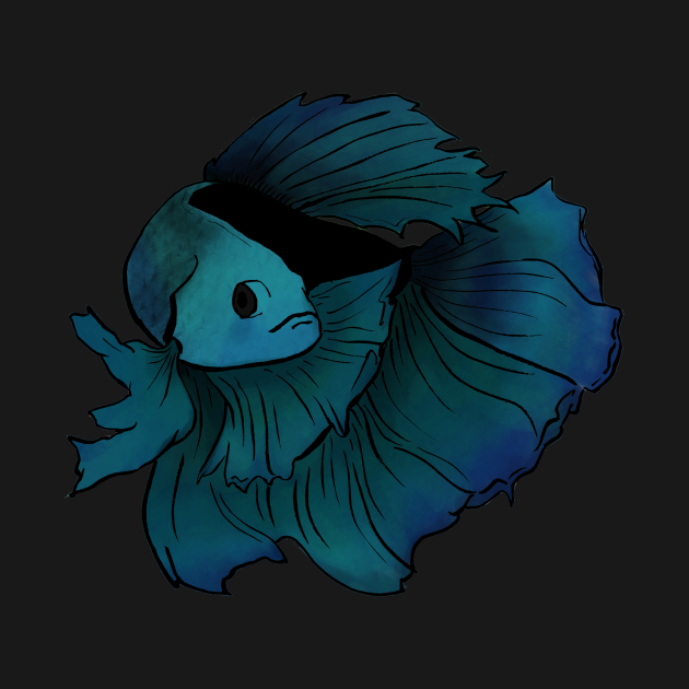 Discover Blue Betta - Betta - T-Shirt