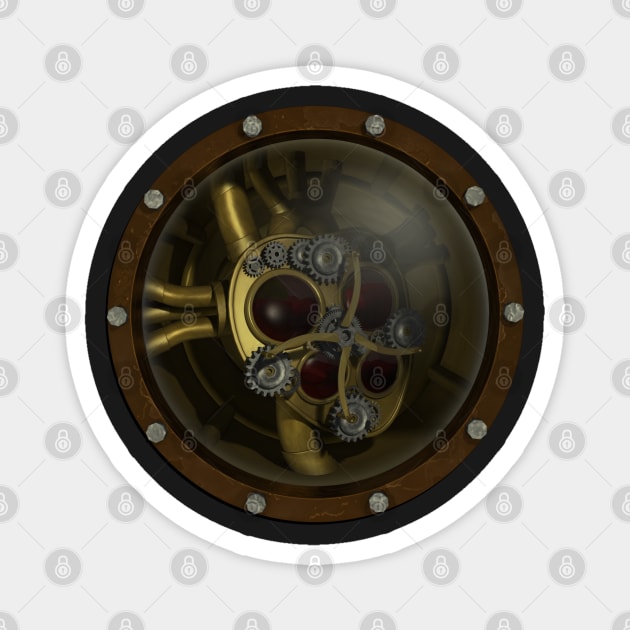 Steampunk Mechanical Heart Magnet by Packrat