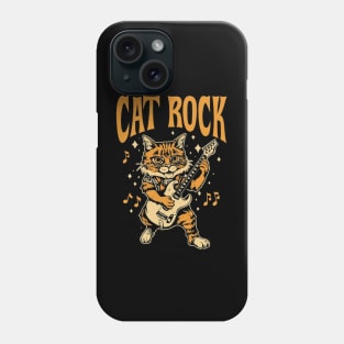 Cat rock Music Phone Case