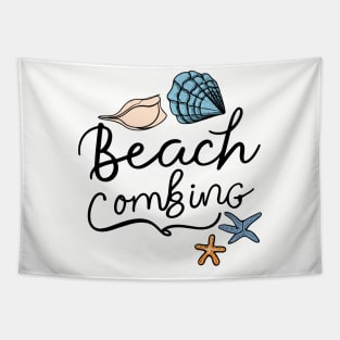 Shell Collector Beachcombers - Beachcombing Seashell Collecting Tapestry