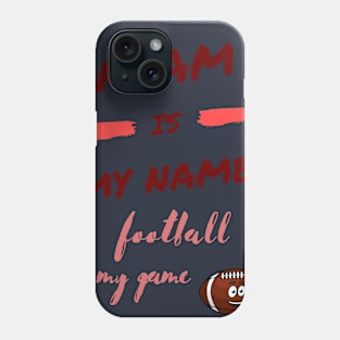 adam is my name, football is my game Phone Case