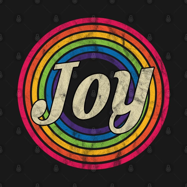 Joy - Retro Rainbow Faded-Style by MaydenArt