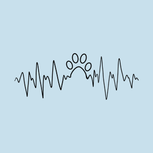 Paw Print Heartbeat T-Shirt