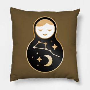 Russian doll matryoshka - Constellation Ursa Major Pillow