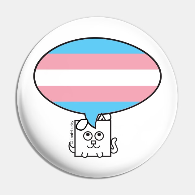 Proud Transgender Pin by gallerynadine