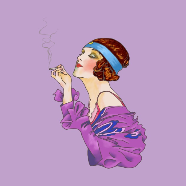 Smoking Lady by Soth Studio