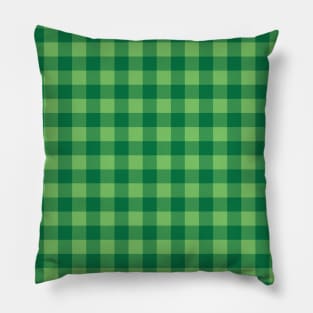 Christmas square green pattern Pillow