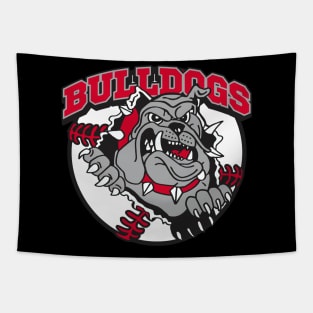 Bulldogs Baseball Design Tapestry