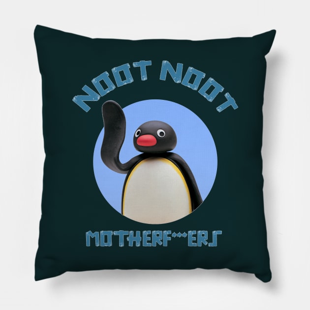 Noot Noot Pingu Pillow by rafasyadhika