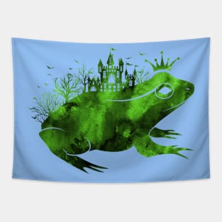 Fairy Tale Frog Prince Green Tapestry