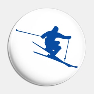 Ski Jumping Champion Silhouette Pin