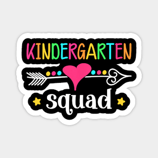 Team Kindergarten Squad Teacher Kids Back To School Gift Magnet